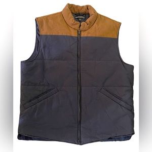 J. Crew Blue MERCAÑTILE men winter vest size large